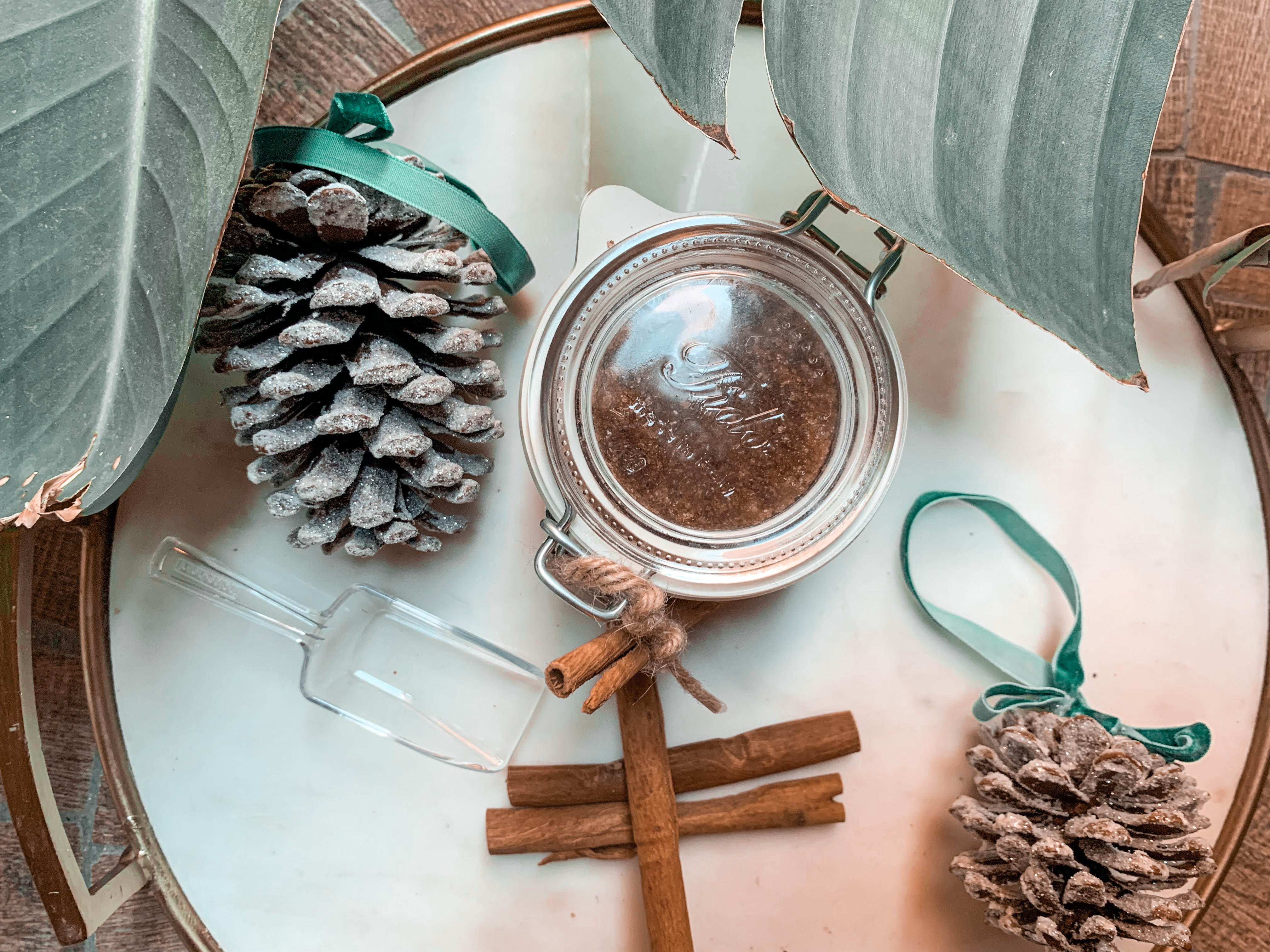 DIY Cinnamon Spice Body Sugar Scrub