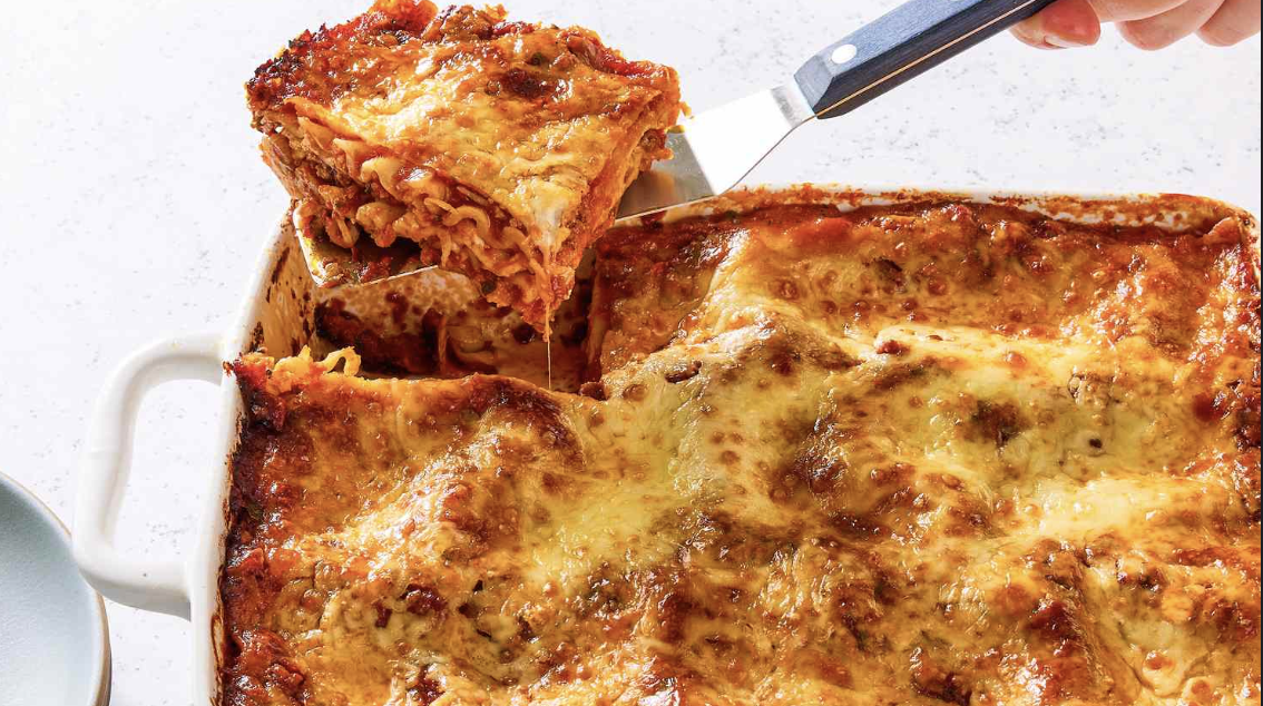 Homemade Organic Lasagne with Pasture Raised Beef